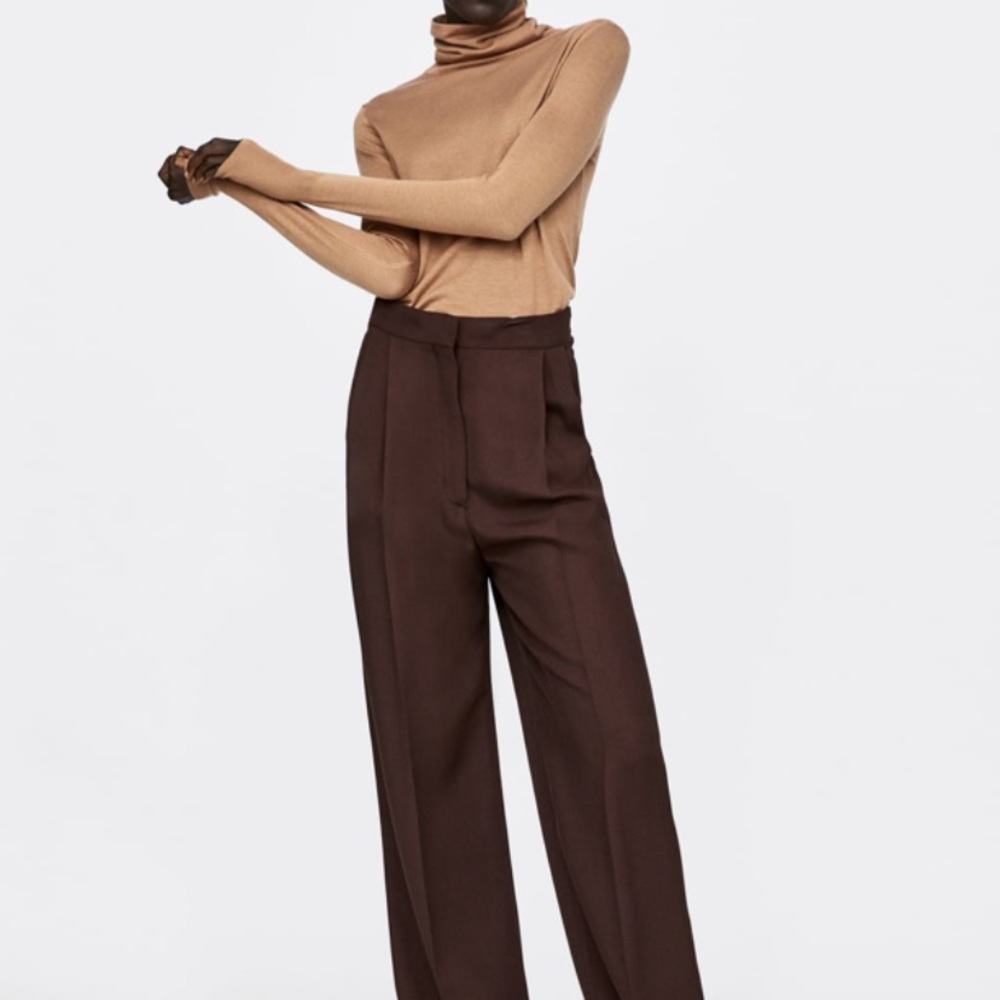 Zara high neck nude top - Picture 1 of 6